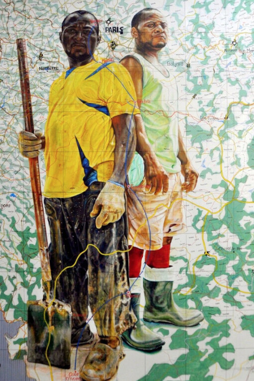Mohamed Said Chair & Jean David Nkot. Courtesy of Sulger-Buel Lovell