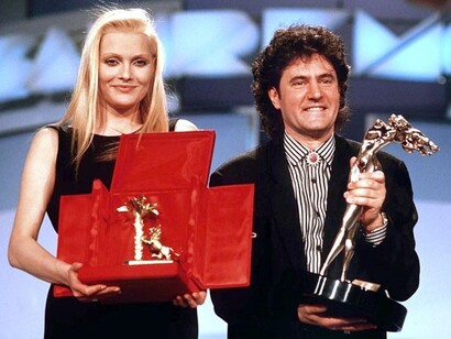 Anna Oxa e Fausto Leali, vincitori del Festival di Sanremo 1989