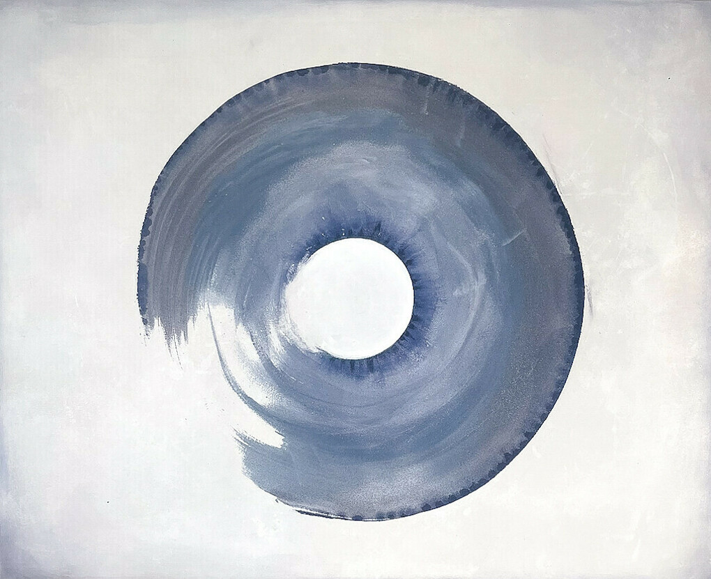 Laura Manuel, Energy, Acrylic and Sand on Canvas 60 x 48"
