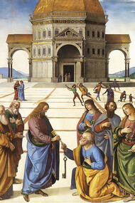 Perugino, “Delivery of the keys", 1481-1482 (Vatican, Sixtine Chapel)