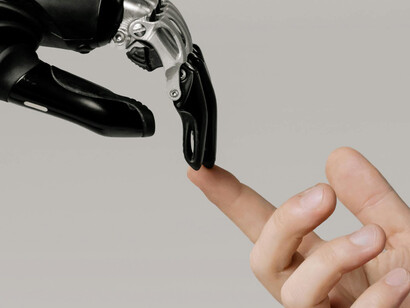 A moment of connection in the world of human and machine