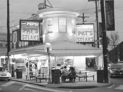 Pat's King of Steaks, founded in 1930 by Italian American brothers Pat and Harry Olivieri, who are credited with the invention of the cheesesteak
