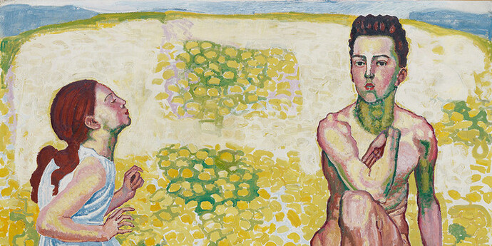 Ferdinand Hodler, Der Frühling um 1907–1910 © Privatsammlung Schweiz Foto: Peter Schälchli, Zürich