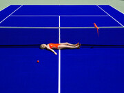 Reine Paradis, Tennis, jungle series 1/3 (detail). Courtesy of Markowicz Fine Ar