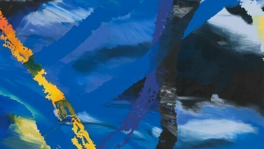 Ingrid Calame, Detail From #301 Drawing (Tracing from Buffalo, NY), 2013, oil on aluminum, 60 x 36 ¼ inches. Photographer: Robert Wedemeyer © Ingrid Calame/ Courtesy James Cohan Gallery, New York and Shanghai