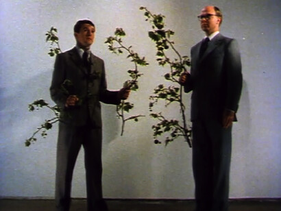 Gilbert & George, The World of Gilbert & George (still frame), 1981 16mm color film transferred to video dimensions variable © Gilbert & George. Courtesy the artists and Lehmann Maupin, New York and Hong Kong