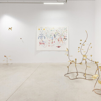 Blanca Gracia, Mala hierba nunca muere, vista de exhibición. Cortesía de la Galería Prats Nogueras Blanchard Barcelona/Madrid. Fotos por Roberto Ruiz