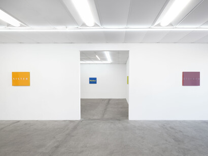 Dan Mitchell and Richard Sides, The woods, exhibition view. Courtesy of Bel Ami Gallery
