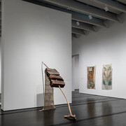 Robert Rauschenberg, Fabric works of the 1970s, exhibition view. Courtesy of the Menil Collection