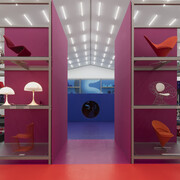 Verner Panton, Form, colour, space, exhibition view. Courtesy of Vitra Design Museum