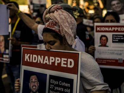 Manifestaciones en Israel para solicitar la negociación de intercambio de rehenes con Hamás