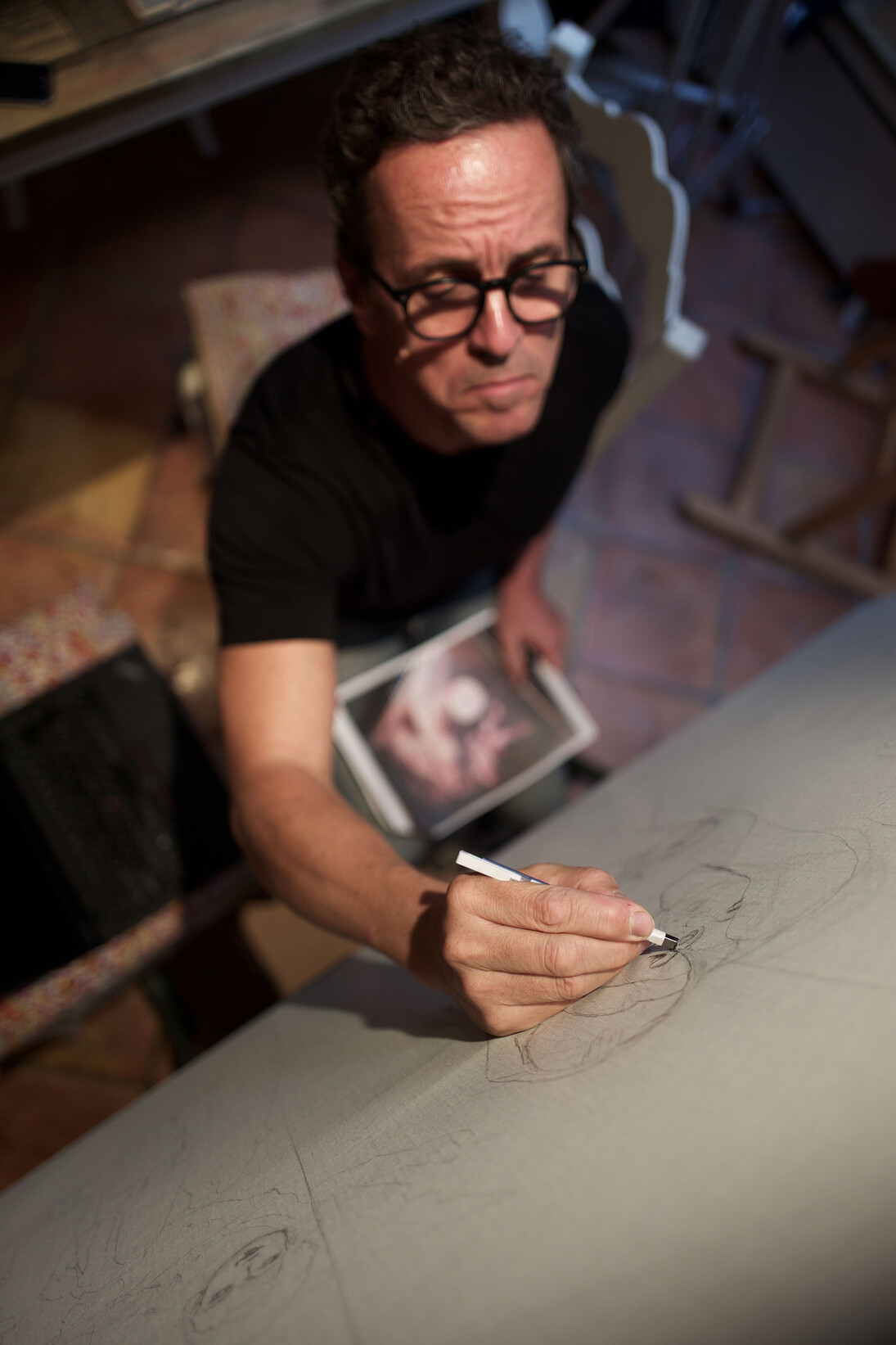 Philipp Rudolf Humm at work in his studio © Philipp Rudolf Humm