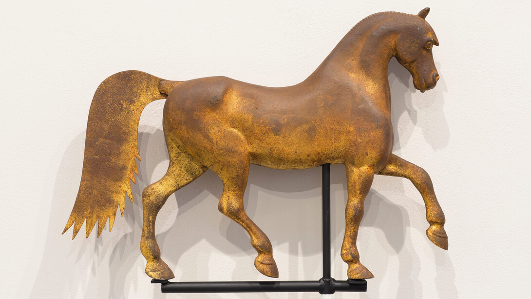 Manufacturer unidentified, previously attributed to Rochester Iron Works, New Hampshire, Horse, c. 1880. Courtesy of the Colby College Museum of Art