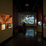 Leaving home, exhibition view. Courtesy of Immigration Museum