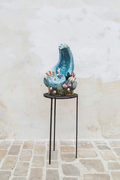 Marina Le Gall & Agathe Brahami-Ferron. Courtesy of Antonine Catzéflis Gallery