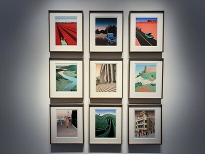Guy Billout, Quiet catastrophes, exhibition view. Courtesy of Philippe Labaune Gallery