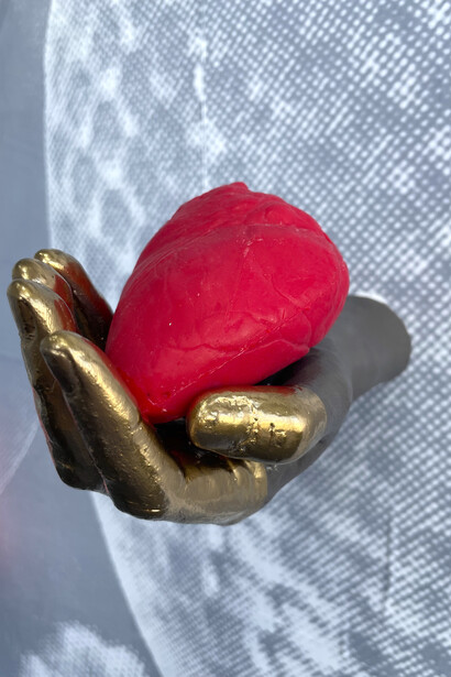 Henrietta Armstrong, Sanctum Futurum: Relics and Forbidden Desires', 2023, installation. Courtesy of the artist and Liminal Gallery