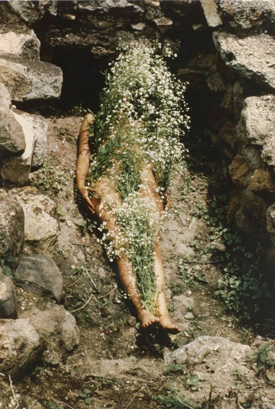 Ana Mendieta, Untitled (from the Silueta series), 1973-77. Collection Museum of Contemporary Art Chicago, gift from The Howard and Donna Stone Collection.