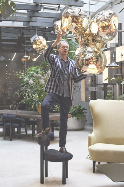 British designer Tom Dixon discusses his new collection and the relationship between lighting and wellbeing. From a metal-bashing artist to a design icon, the self-taught creator of lighting, furniture, and home accessories founded his namesake brand in 2002
