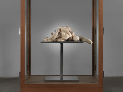 Louise Bourgeois
Child devoured by kisses, 1999
Fabric, thread, stainless steel, wood and glass 99,1 x 153,7 x 100,3 cm
Photo credit: Christopher Burke Courtesy: the Artist and Xavier Hufkens, Brussels