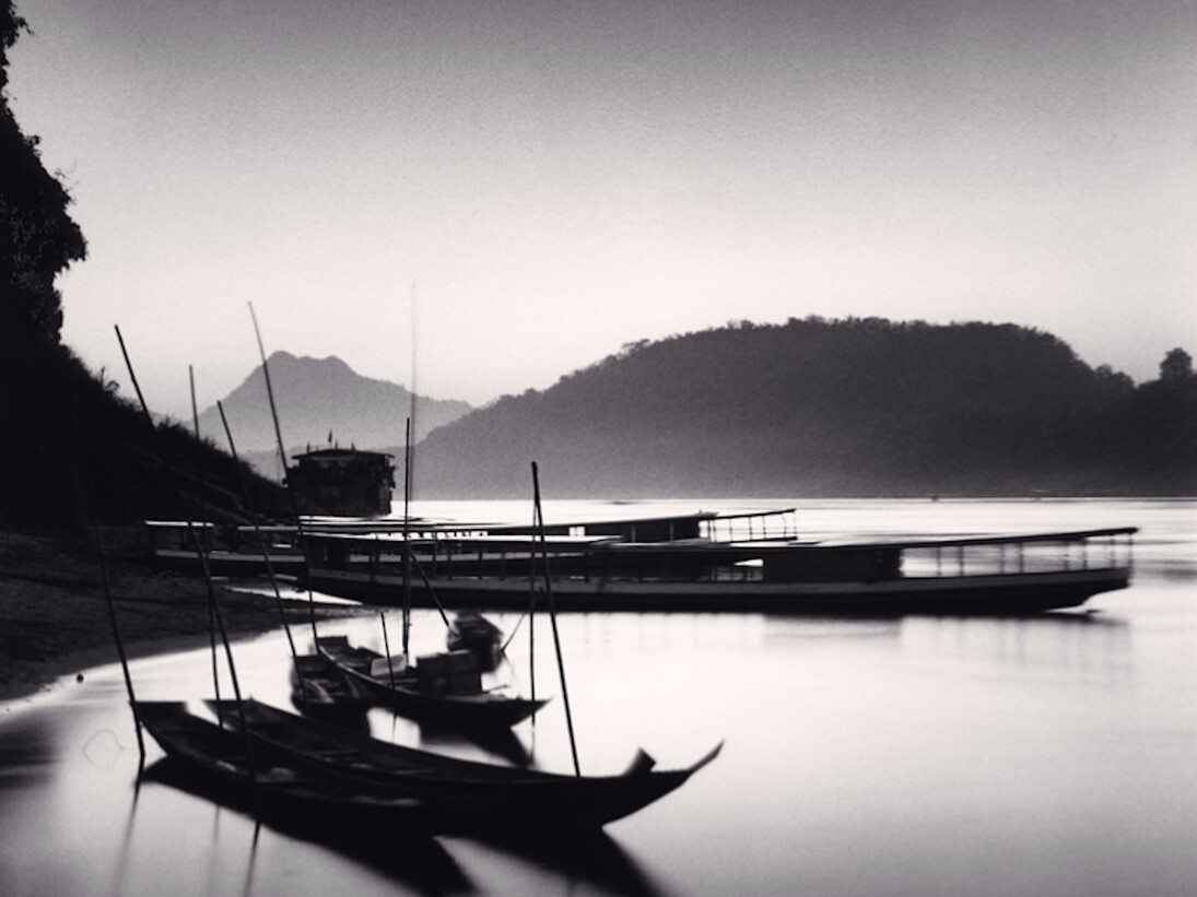 Michael Kenna, Mekong River Sunset, Luang Prabang, Laos, 2015. Courtesy of Robert Mann Gallery