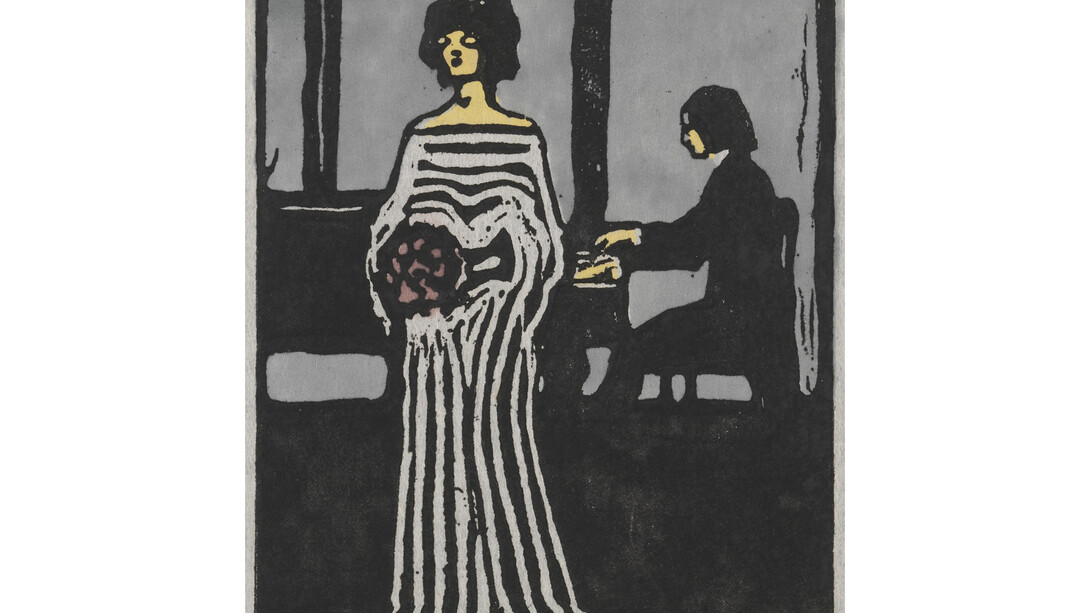 Singer (Sängerin), 1903, Woodcut on Japanese paper, mounted on paper, 35.9 x 24.8 cm, Solomon R. Guggenheim Museum, New York 72.2003 © 2014 Artists Rights Society (ARS), New York/ADAGP, Paris