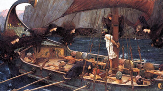 John William Waterhouse, Ulisse e le Sirene, particolare