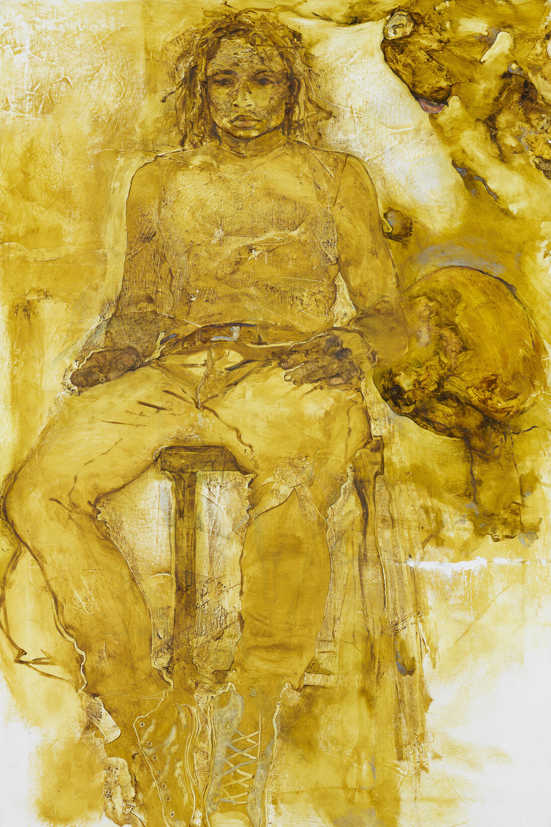 Jennifer Packer, Untitled, 2014, Oil on canvas on board, 91 x 61 cm, Courtesy: Corvi-Mora, London