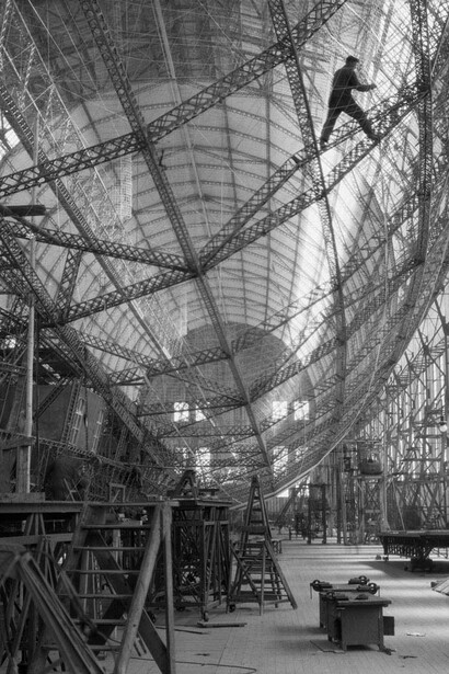 Skeleton of Graf Zeppelin, Friedrichshafen.1928, Germany. Modern Digital Print. © E.O. Hoppé Estate Collection/Curatorial Assistance