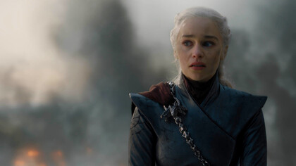 Daenerys en el quinto episodio de la octava temporada (a la sazón, el penúltimo de toda la serie), «Las campanas»