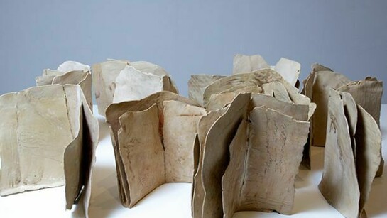 Sara Radstone, installation view of 'Mute' (2014) image © Philip Sayer, courtesy of Marsden Woo Gallery, London