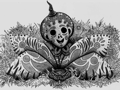  Alessandro Russo, Milauro, acquerello per il libro "Mostri! Animali leggendari d'Italia"