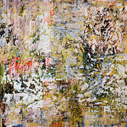 Khalilah Birdsong, Within the Bedrock, 43 x 43 x 1.5 (2). Courtesy of the artist and Voltz Clarke gallery