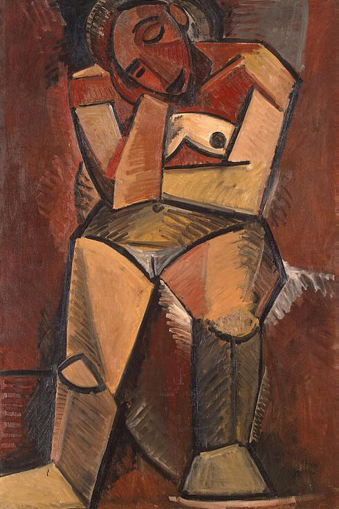 Pablo Picasso, 1908, Seated Woman (Meditation)