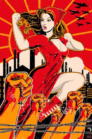 Las mujeres en la propaganda comunista soviética