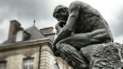 Auguste Rodin's The Thinker, Paris, France 