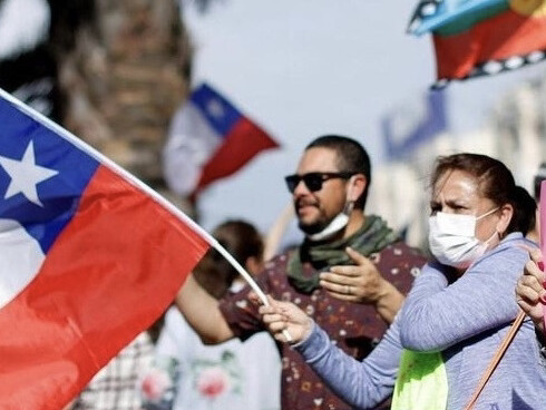 Demonstranten in Chile