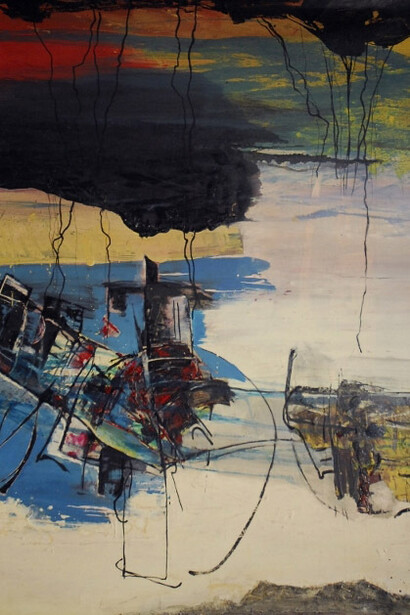 Gianni Bertini. Il Tempo. Courtesy of Galleria d'arte Roccatre