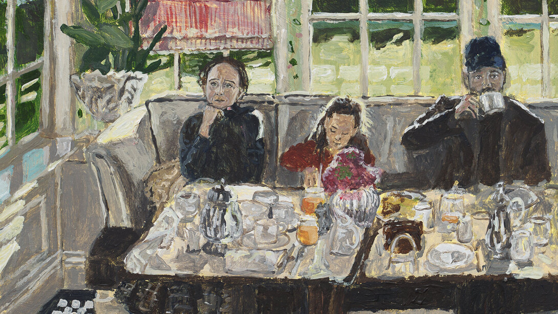 Polina Barskaya, Gleneagles breakfast (detail), 2026. Courtesy of Althuis Hofland Fine Arts