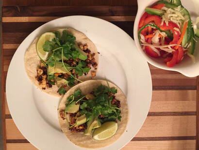 Purple carrot tacos