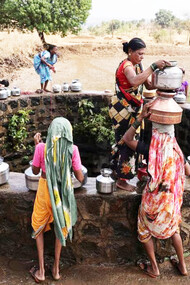 Women, children trek miles in scorching heat for water near Mumbai’s Telamwadi. India is the world's most water-stretch country. Objectives of Sustainable Development of the UN. If nothing changes, it is possible that it does not reach any of the seventeen goals