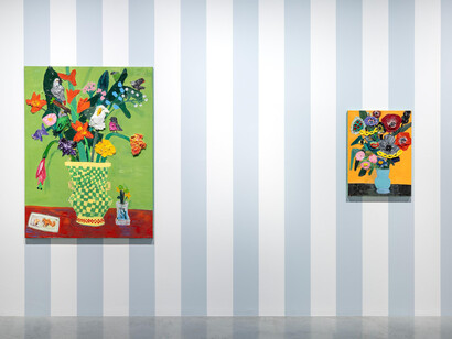 Georgina Gratrix, Sunday painting, exhibition view. Courtesy of Dirimart