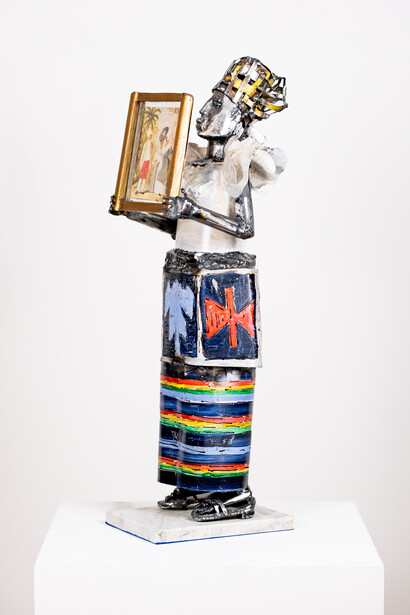 Sokari Douglas Camp, Ancestral picture lady, 2025. Courtesy of October Gallery