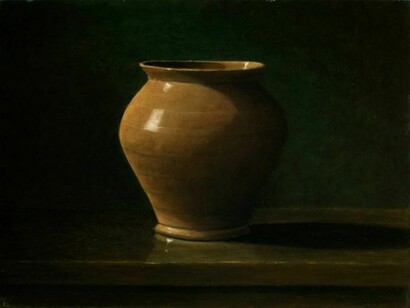 Piccolo vaso, 2012, olio su tela, cm 27,5 x 37,5, particolare  
