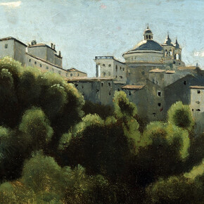 Camille Corot, Ariccia with the Palazzo Chigi, 1826/27. Courtesy of Lower Belvedere