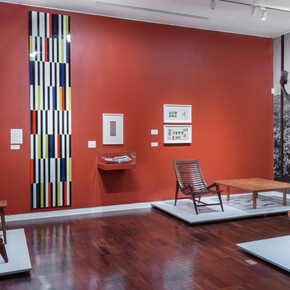 Furniture displayed in the exhibition "Moderno"