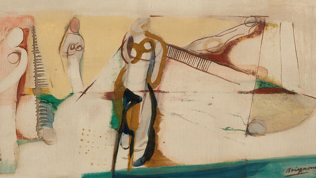 Serge Brignoni, Personnes à la plage, 1930
Öl auf Leinwand, 27 x 46 cm
Aargauer Kunsthaus, Aarau