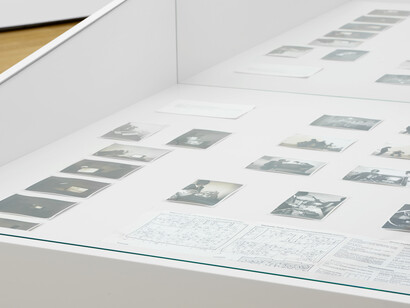 Emilio Prini, Typewriter drawings. Bologna/München/Rome – 1970/1971, vista della mostra. Per gentile concessione della Fondazione Antonio Dalle Nogare