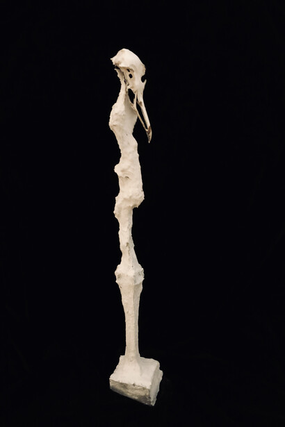 Styxie, os, métal, bois, 25 cm, 2020