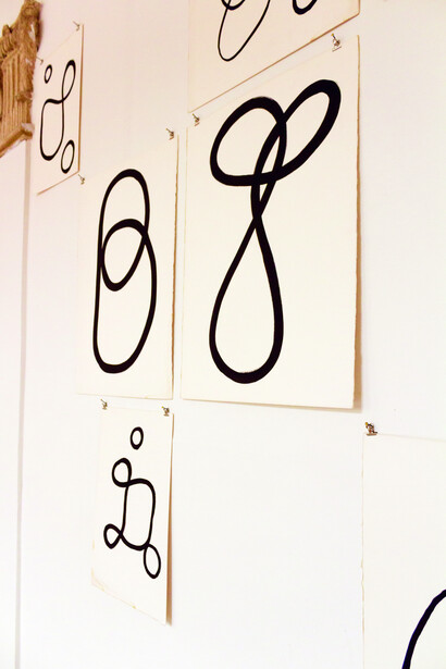 Giuseppe De Mattia. Carte di Balistica Elastica, dettagli 2, Galleria Corraini, Mantova, 2017